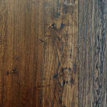 Rovere piallato Anticato morciato color noce scuro